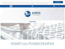 Tablet Screenshot of jores-gmbh.de